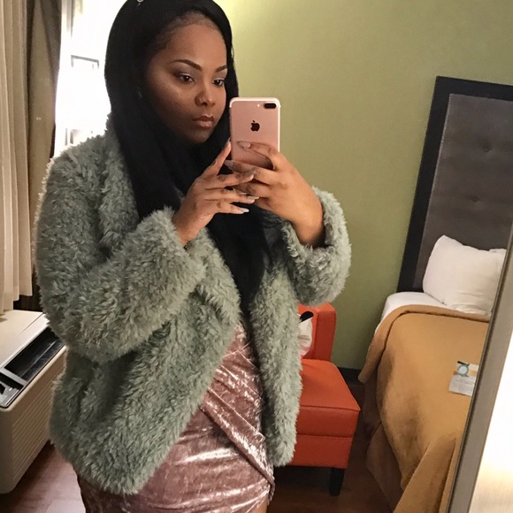 Charlotte Russe Jackets & Blazers - Charlotte Russe Gray Fur Jacket